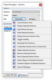 Functions Commands for Geo-Sections